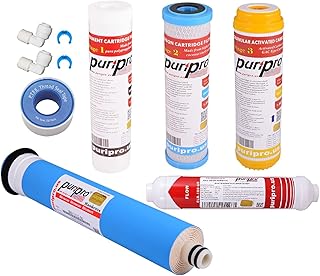 Kit complet de filtre à eau de remplacement pour osmose inverse en 5 étapes avec membrane 50gpd. DIAYTAR COTE D'IVOIRE offre une gamme étendue de services pour rendre l'expérience d'achat en ligne encore plus pratique et agréable. La boutique propose des options de paiement flexibles, des délais de livraison courts et une garantie de satisfaction. Les clients peuvent également profiter d'un programme de fidélité et de récompenses exclusives pour les achats réguliers.