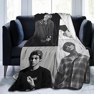 Couverture polaire douce kim taehyung pour lit, canapé, bureau, voyage couvertures en flanelle