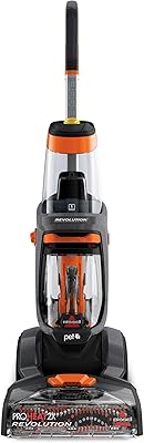 Nettoyeur de tapis vertical bissell proheat revolution bit 2x, pleine taille, 1548f, orange