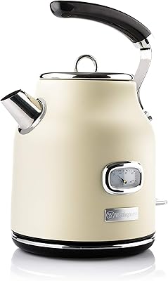 Bouilloire électrique rétro westinghouse - bouilloire électrique 1,7 l - bouilloire rapide - bouilloire pour boissons chaudes - bouilloire silencieuse et filtre amovible - bouilloire crème 2200 w. La boutique en ligne DIAYTAR COTE D'IVOIRE est la destination idéale pour les consommateurs ivoiriens qui recherchent des produits de qualité à des prix abordables. Avec plus de 300 000 références, elle propose une grande variété de produits pour répondre à tous les besoins. Elle est réputée pour son service client de qualité.