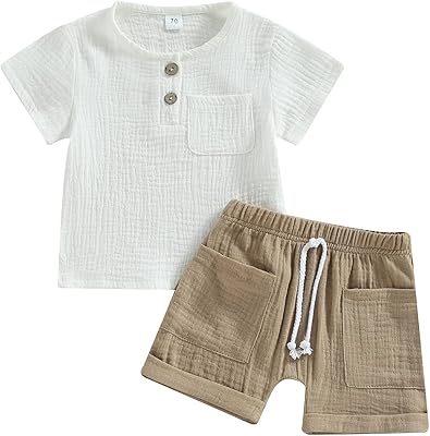 Vêtements d'été en lin pour bébés garçons, couleur unie, haut à manches courtes, t-shirts, ensemble short décontracté, tenues pour tout-petits 0-3t. Avec Diaytar Côte d'Ivoire, découvrez le plaisir de faire du shopping en ligne avec plus de 300 000 références à votre disposition. Cette boutique en ligne généraliste propose une gamme étendue de produits, allant des dernières tendances de la mode aux produits high-tech et aux accessoires pour la maison. Diaytar Côte d'Ivoire met l'accent sur la satisfaction client et la qualité des produits.