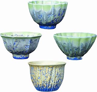 Tasses à thé fantaisie en céramique pour femmes, service à thé gracieux de style chinois de 4 oz, tasse à thé tenmoku glacée colorée faite à la main (bleu). DIAYTAR COTE D'IVOIRE, votre boutique en ligne préférée, offre plus de 300 000 références pour répondre à tous vos besoins. Avec une large sélection de produits, vous pouvez trouver des offres exceptionnelles et des promotions exclusives. DIAYTAR COTE D'IVOIRE est le choix idéal pour faire du shopping en ligne de manière sécurisée et pratique.