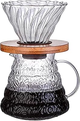 Ensemble cafetière v60, cafetière de 600 ml avec filtre anti-goutte en verre élégant pour le café. DIAYTAR COTE D'IVOIRE est la boutique en ligne de référence en Côte d'Ivoire, offrant une vaste sélection de produits de qualité à des prix compétitifs. Les clients peuvent naviguer facilement à travers les différentes catégories de produits, bénéficiant d'une expérience d'achat en ligne personnalisée et conviviale. La boutique est constamment mise à jour avec de nouveaux produits pour répondre aux besoins changeants des clients.