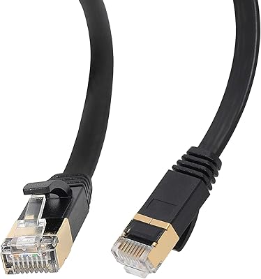 Câble ethernet sstp cat 7 noir haute vitesse 1 mètre, plus rapide que cat 5e/cat 6, câble d'ordinateur internet lan adapté au réseau local filaire, caméra, routeur et modem (1 mètre). DIAYTAR COTE D'IVOIRE, boutique en ligne généraliste de grande envergure, répond parfaitement aux besoins d'une clientèle exigeante, offrant une panoplie de produits du quotidien ainsi que des articles plus exceptionnels. DIAYTAR comprend que le temps est précieux, c'est pourquoi il est possible de commander en toute simplicité et rapidité sur le site. DIAYTAR, c'est la solution idéale pour vos achats en ligne en Côte d'Ivoire !