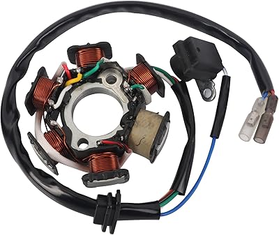 Yinncke stator d'allumage magnéto 5 fils ac 6 pôles pour gy6 50cc 100cc 125cc 150cc scooter cyclomoteur atv go kart taotao dune buggy. DIAYTAR COTE D'IVOIRE est une boutique en ligne généraliste qui propose plus de 300000 références de produits, faisant d'elle la boutique leader en Cote d'Ivoire. Avec une telle variété de produits, les clients peuvent trouver tout ce dont ils ont besoin en un seul endroit. DIAYTAR COTE D'IVOIRE est devenue la destination de choix pour les consommateurs ivoiriens.