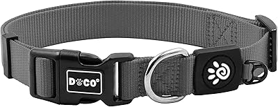 Collier en nylon doco signature (dcsn002) couleur - gris, tailles - xs (0,95 cm x 8,32 cm - 30,48 cm). DIAYTAR COTE D'IVOIRE offre une expérience d'achat en ligne pratique et sécurisée, avec des options de paiement flexibles et des livraisons rapides. La boutique propose des produits de haute qualité à des prix compétitifs, ce qui en fait un choix populaire auprès des consommateurs ivoiriens. Les clients peuvent également bénéficier de promotions et de réductions régulières.