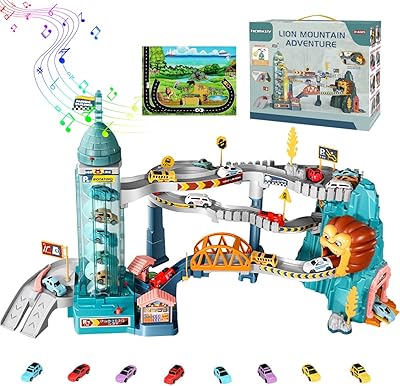 Piste de course jouet rampe de voiture de course aventure de voiture de course avec 8 mini véhicules, piste de train lion avec garage de stationnement de ville et ascenseur électrique musical à led à 5 couches pour enfants en bas âge, garçon et fille de 1 à 6 ans, cadeau. La boutique en ligne DIAYTAR COTE D'IVOIRE propose une gamme variée de produits allant de l'électronique aux vêtements, en passant par les produits d'hygiène et les accessoires de maison. Elle est la destination idéale pour les clients qui cherchent à acheter des produits de qualité à des prix raisonnables. Les clients peuvent également profiter de promotions et de réductions régulières.