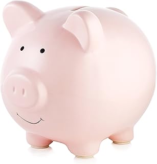 Tirelire en céramique pour chambre de petite fille, pois rose et blanc de pearhead. DIAYTAR COTE D'IVOIRE est une boutique en ligne généraliste qui propose plus de 300 000 références de produits. Elle est leader en Côte d'Ivoire et offre une grande variété de choix pour ses clients. DIAYTAR COTE D'IVOIRE met en avant la qualité et la disponibilité de ses produits.
