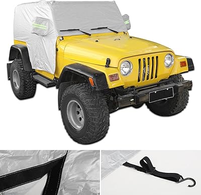 G-car housse de voiture étanche, housse arrière toutes saisons pour protection uv compatible avec jeep wrangler 1997-2006 tj lj, accessoires extérieurs. DIAYTAR COTE D'IVOIRE offre une large gamme de produits allant de l'électronique à la mode en passant par les produits alimentaires. Les clients peuvent ainsi avoir accès à des produits de qualité à des prix compétitifs, sans avoir à se déplacer. Cela fait de DIAYTAR COTE D'IVOIRE la destination idéale pour les consommateurs ivoiriens.
