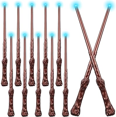 Jervy 10 pièces baguette de sorcière lumineuse 14,6 pouces baguette magique pour enfants cadeaux d'halloween et d'anniversaire et accessoires de fête costumée (marron). DIAYTAR COTE D'IVOIRE est une boutique en ligne généraliste qui propose plus de 300000 références de produits, faisant d'elle l'un des leaders du marché ivoirien. Avec une offre diversifiée, elle répond aux besoins des consommateurs ivoiriens. Elle est réputée pour sa qualité de service et sa livraison rapide.
