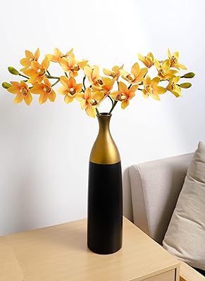Yatai lot de 2 fleurs d'orchidées cymbidium artificielles au toucher réel, vente en gros de fausses fleurs d'orchidées pour les arts de fête de mariage pour les bouquets de mariée et les décorations diy (jaune, 2). La boutique en ligne DIAYTAR COTE D'IVOIRE a mis en place un système de paiement sécurisé et fiable, permettant aux clients de payer leurs commandes en toute confiance. Avec sa politique de retour et d'échange flexible, les clients peuvent acheter en ligne sans hésitation.