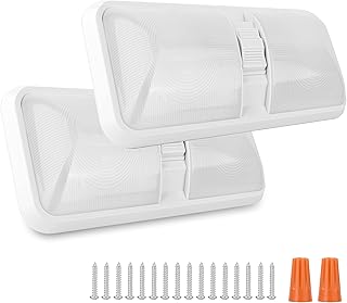 Rvzone 12v led rv plafond 1000 lumens double dôme | éclairage intérieur rv