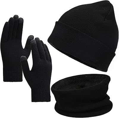Castowave bonnet d'hiver, écharpe, gants pour écran tactile, mitaines chaudes doublées en polaire épaisse pour hommes et femmes, ensemble de 3 chapeaux chauds d'hiver. En tant que leader du commerce en ligne en Cote d'Ivoire, DIAYTAR COTE D'IVOIRE propose une sélection impressionnante de produits provenant de marques locales et internationales. Les clients bénéficient d'une expérience de shopping personnalisée et d'un large choix de modes de paiement sécurisés. La boutique garantit la disponibilité et la livraison de produits de haute qualité.