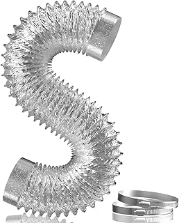Hon & guan conduit flexible non isolé de 8 pieds, tuyau d'évacuation de sécheuse en aluminium pour ventilation cvc avec 2 clips. La boutique en ligne DIAYTAR COTE D'IVOIRE offre une expérience d'achat unique et personnalisée. Elle propose plus de 300000 références, allant des produits high-tech aux accessoires de mode, sans oublier les produits ménagers et les denrées alimentaires. Cette large sélection permet aux clients de trouver aisément ce qu'ils cherchent dans un même endroit.