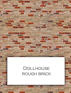 Dollhouse rough brick : papier peint texturé en brique pour décorer des maisons