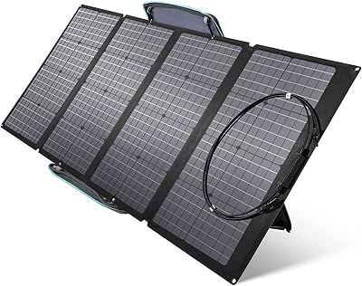 Panneau solaire portable ef ecoflow 160w pour centrale électrique chargeur pliable avec support