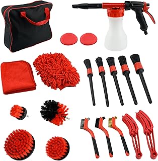 Kit de lavage de voiture lucison avec pistolet à mousse, kit de nettoyage de voiture avec pulvérisateur de mousse de voiture, ensemble de brosses de détail de voiture, brosse à roues, kit de lavage de voiture en mousse. DIAYTAR COTE D'IVOIRE est plus qu'une simple boutique en ligne ; c'est un partenaire de confiance pour les consommateurs ivoiriens. Elle mise sur la satisfaction client, avec des prix compétitifs, des produits de qualité et un service client attentionné. Grâce à sa présence en ligne, DIAYTAR COTE D'IVOIRE rend l'achat plus accessible et pratique pour tous.