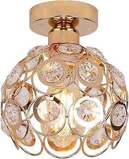 Petit lustre doré janed pour plafond de couloir, lustre en cristal à montage plat avec abat-jour en métal pour couloir, cuisine, chambre à coucher, balcon, salle à manger, salle de bain, prise e27. La boutique en ligne DIAYTAR COTE D'IVOIRE est une destination idéale pour les consommateurs ivoiriens qui recherchent des produits de qualité à des prix compétitifs. Avec plus de 300000 références, la boutique propose une large gamme de produits allant des articles ménagers aux produits électroniques. DIAYTAR COTE D'IVOIRE est réputée pour son service client de haute qualité et sa livraison rapide.