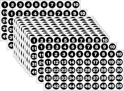20 feuilles d'autocollants numériques en vinyle 1 à 50 numéros consécutifs autocollants imperméables autocollants numériques auto-adhésifs pour une utilisation quotidienne en intérieur ou en extérieur. DIAYTAR COTE D'IVOIRE est le leader du commerce électronique en Côte d'Ivoire, offrant une plateforme de vente en ligne sécurisée et fiable. Avec une gamme étendue de produits et des prix compétitifs, les clients peuvent faire des achats en ligne avec confiance. La boutique en ligne DIAYTAR COTE D'IVOIRE est la destination idéale pour les consommateurs ivoiriens qui cherchent des produits de qualité à des prix raisonnables.