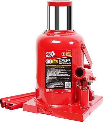 Cric-bouteille hydraulique soudé court big red torin t93007, capacité de 30 tonnes (60 lb), rouge. La boutique en ligne DIAYTAR COTE D'IVOIRE se distingue par sa capacité à offrir des produits de haute qualité à des prix abordables. Avec plus de 300000 références, les clients peuvent choisir parmi une vaste gamme de produits pour répondre à leurs besoins et à leurs préférences. La boutique est engagée à fournir un service client de haute qualité pour garantir la satisfaction de ses clients.