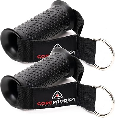 Poignées d'exercice durables core prodigy - accessoires de poignée pour poulies de machines
