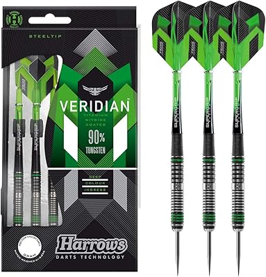 Harrows pointe en acier verdian unisexe adulte, 90 % tungstène - noir, 22