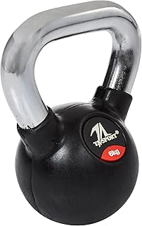 Kettlebell ta sport yl-fw-303 avec revêtement en caoutchouc 6 kg, noir
