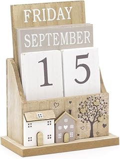 Calendrier perpétuel en bois shabby chic | calendrier de bureau pliable | calendrier de bureau pour la maison. DIAYTAR COTE D'IVOIRE est une boutique en ligne généraliste proposant plus de 300 000 références de produits. Elle est devenue la boutique leader en Côte d'Ivoire, offrant une expérience d'achat unique et pratique à ses clients. Elle propose une large gamme de produits allant de l'électronique à la mode en passant par les articles de maison.