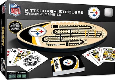 Ensemble de jeu de cribbage masterpieces nfl pittsburgh steelers, pour 8 ans et plus, couleur de l'équipe, 14\" x 40\". En tant que boutique en ligne généraliste, DIAYTAR COTE D'IVOIRE propose une vaste gamme de produits pour répondre aux besoins quotidiens de ses clients. Elle est la référence pour les consommateurs ivoiriens qui cherchent des produits de qualité à des prix compétitifs. La boutique est fière de son statut de leader sur le marché ivoirien.