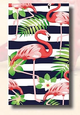Miracle home. serviette en microfibre flamingos marineros 100% polyester 75 x
