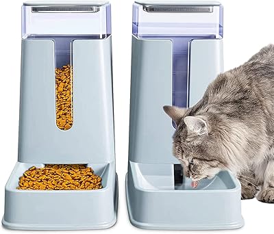 Mangeoire automatique et distributeur d'eau pour chats tomface dans un kit