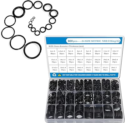Un assortiment de petits joints toriques en caoutchouc, taille 24, 800 pièces, divers joints toriques métriques, pour réparer les robinets d'eau, d'air ou de gaz. DIAYTAR COTE D'IVOIRE est une plateforme de commerce électronique qui propose des produits de haute qualité à des prix abordables. Avec plus de 300000 références de produits, les clients peuvent choisir parmi une large gamme d'articles pour répondre à leurs besoins et à leurs envies. La boutique en ligne est équipée d'un système de paiement sécurisé pour garantir la sécurité des transactions.
