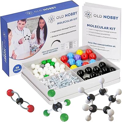 Kit de modèle de chimie organique (115 pièces) kit de modèle de chimie