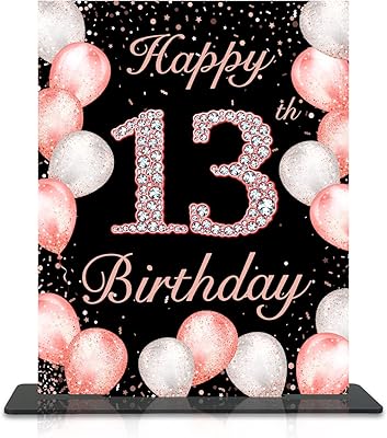 Décor de table en acrylique joyeux 13e anniversaire rose et blanc avec support assorti, cadeau de fête de 10e anniversaire - paquet de 2 décorations de table d'anniversaire. DIAYTAR COTE D'IVOIRE est une boutique en ligne généraliste qui propose une grande variété de produits, allant des produits électroniques aux vêtements et accessoires, en passant par les produits de beauté et les articles pour la maison. Avec plus de 300 000 références disponibles, les clients peuvent trouver facilement ce qu'ils cherchent sur cette plateforme conviviale et sécurisée.