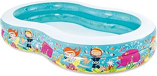 Centre de natation gonflable intex swim paradise sur la plage, plusieurs couleurs, 56490