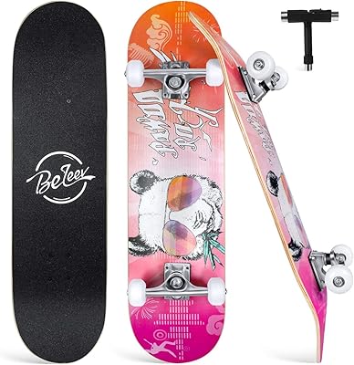 Believe skateboards, skateboard complet 30" x 8" pour débutants, 7 couches en érable canadien double kick concave deck cruiser trick skateboard pour enfants et adultes. DIAYTAR COTE D'IVOIRE, la référence des boutiques en ligne en Côte d'Ivoire, offre une expérience de shopping inédite avec des produits variés et des promotions régulières.