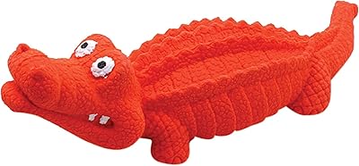 Jouets pour chiens goofy tales | jouets à mâcher crocodile en caoutchouc naturel