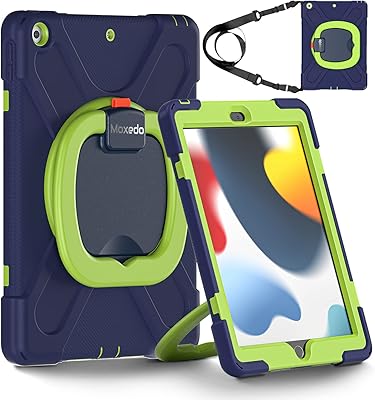 Moxedo étui de protection coloré et résistant aux chocs avec béquille rotative à 360 degrés et bandoulière pour enfants, compatible avec apple ipad 10.2 2019/2020/2021 (bleu marine/citron vert). DIAYTAR COTE D'IVOIRE est une boutique en ligne généraliste proposant plus de 300 000 références. Elle offre une grande variété de produits pour répondre aux besoins de ses clients. C'est la boutique en ligne leader en Côte d'Ivoire.