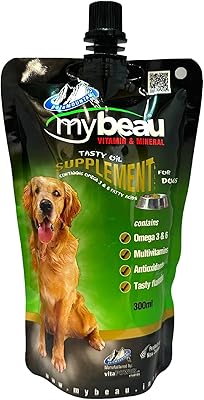 Suppléments d'huile savoureuse my paw pour chiens (300 ml)