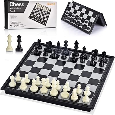Jeu d'échecs colorgo avec plateau de jeu de voyage magnétique pliable et 2