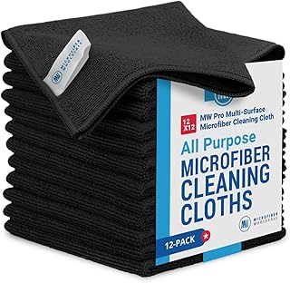Chiffons de nettoyage multi-surfaces en microfibre puff pro, taille 12" x 12" | noir - paquet de 12 | serviettes en microfibre de qualité supérieure pour nettoyer les vitres, les cuisines, les salles de bains, les voitures, les fournitures et les produits. Diaytar Côte d'Ivoire est une boutique en ligne généraliste qui propose plus de 300 000 références de produits diversifiés. Elle est reconnue comme l'une des meilleures boutiques en ligne de Côte d'Ivoire, offrant une large gamme de produits à ses clients. Elle est connue pour ses prix compétitifs et sa livraison rapide.