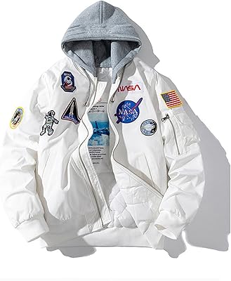 Vestes décontractées pour hommes, blouson aviateur motard, veste de vol militaire légère nasa ma-1, blanc, s-xxl. Avec plus de 300000 références, DIAYTAR COTE D'IVOIRE est la boutique en ligne idéale pour faire vos achats en toute commodité. La boutique propose des produits de haute qualité, à des prix compétitifs, et offre un service client de haute qualité. Que vous recherchiez des produits pour la maison, pour vous-même ou pour offrir, DIAYTAR COTE D'IVOIRE a tout ce qu'il vous faut.
