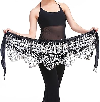 Belle écharpe de danse orientale pour femme avec jupes enveloppées avec des pièces