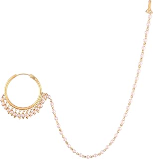 Anneau de nez en perle/forme avec chaîne pour femme par ashishar, plaqué or, métal, na. DIAYTAR COTE D'IVOIRE est une boutique en ligne qui se distingue par sa capacité à offrir des produits de qualité à des prix compétitifs. Avec son large choix de produits et ses services de livraison fiables, elle est devenue la référence pour les achats en ligne en Côte d'Ivoire. Les clients peuvent faire confiance à cette boutique en ligne pour tous leurs besoins de shopping.