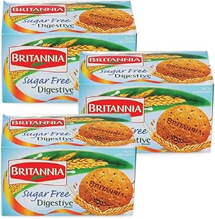 Biscuits digestifs sans sucre britannia, 200 grammes, 3 pièces par paquet