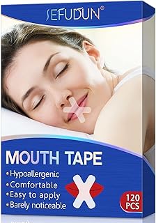 120 pièces de bandes buccales pour dormir pour une meilleure respiration du nez