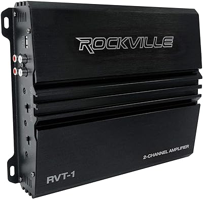 Amplificateur stéréo de voiture certifié rockville rvt-1 1000w/250w dyno