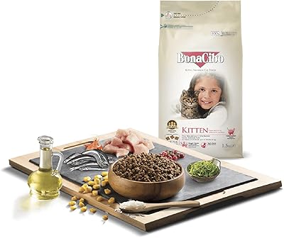 Nourriture pour chatons bonasebo au poulet, riz et anchois, 1,5 kg. DIAYTAR COTE D'IVOIRE se distingue par sa capacité à proposer une offre sans cesse renouvelée et adaptée aux attentes des consommateurs ivoiriens. Grâce à son réseau de fournisseurs sélectionnés, cette boutique en ligne généraliste peut offrir des produits de marque à des prix avantageux, tout en maintenant un niveau de qualité élevé pour satisfaire les besoins de sa clientèle.