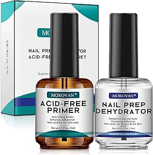 Kit de sèche-ongles naturel professionnel morovan apprêt sans acide apprêt sans acide avec protéine super drying bond séchage rapide à l'air pour vernis gel et poudre acrylique 0,5 oz. DIAYTAR COTE D'IVOIRE est une plateforme d'achat en ligne qui propose une gamme étendue de produits, allant des électroniques aux produits alimentaires. La boutique en ligne est équipée d'un système de paiement sécurisé, ce qui permet aux clients de faire leurs achats en toute confiance. Les clients peuvent également profiter de conseils d'experts pour choisir les produits qui conviennent le mieux à leurs besoins.