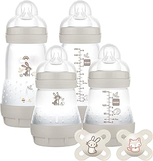 Ensemble d'alimentation et de sucette mam, ensemble de biberons anti-coliques pour nouveau-né complet avec tétine, adapté aux bébés de 0 mois et plus, coffret cadeau parfait pour les nouveaux parents, ivoire (les styles peuvent varier). Avec plus de 300000 références de produits, DIAYTAR COTE D'IVOIRE est la boutique en ligne la plus complète de Cote d'Ivoire. Les clients peuvent profiter d'une expérience d'achat en ligne fluide et secure, avec des options de paiement variées et des délais de livraison rapides. DIAYTAR COTE D'IVOIRE est le partenaire idéal pour tous les consommateurs ivoiriens.